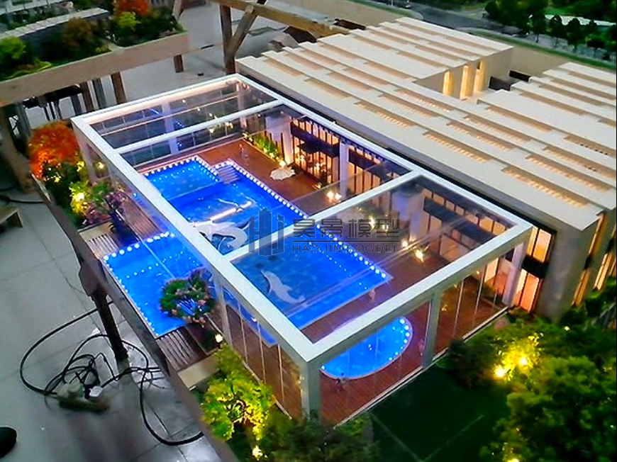 泳池天窗动态机械模型