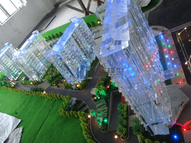 水晶销售建筑模型