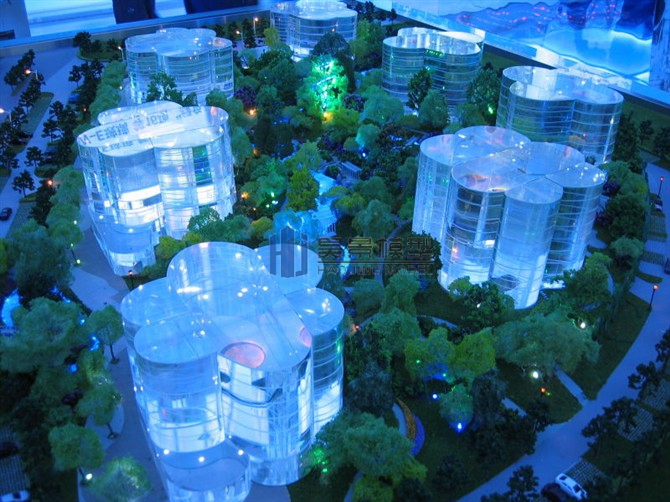 水晶楼盘建筑模型