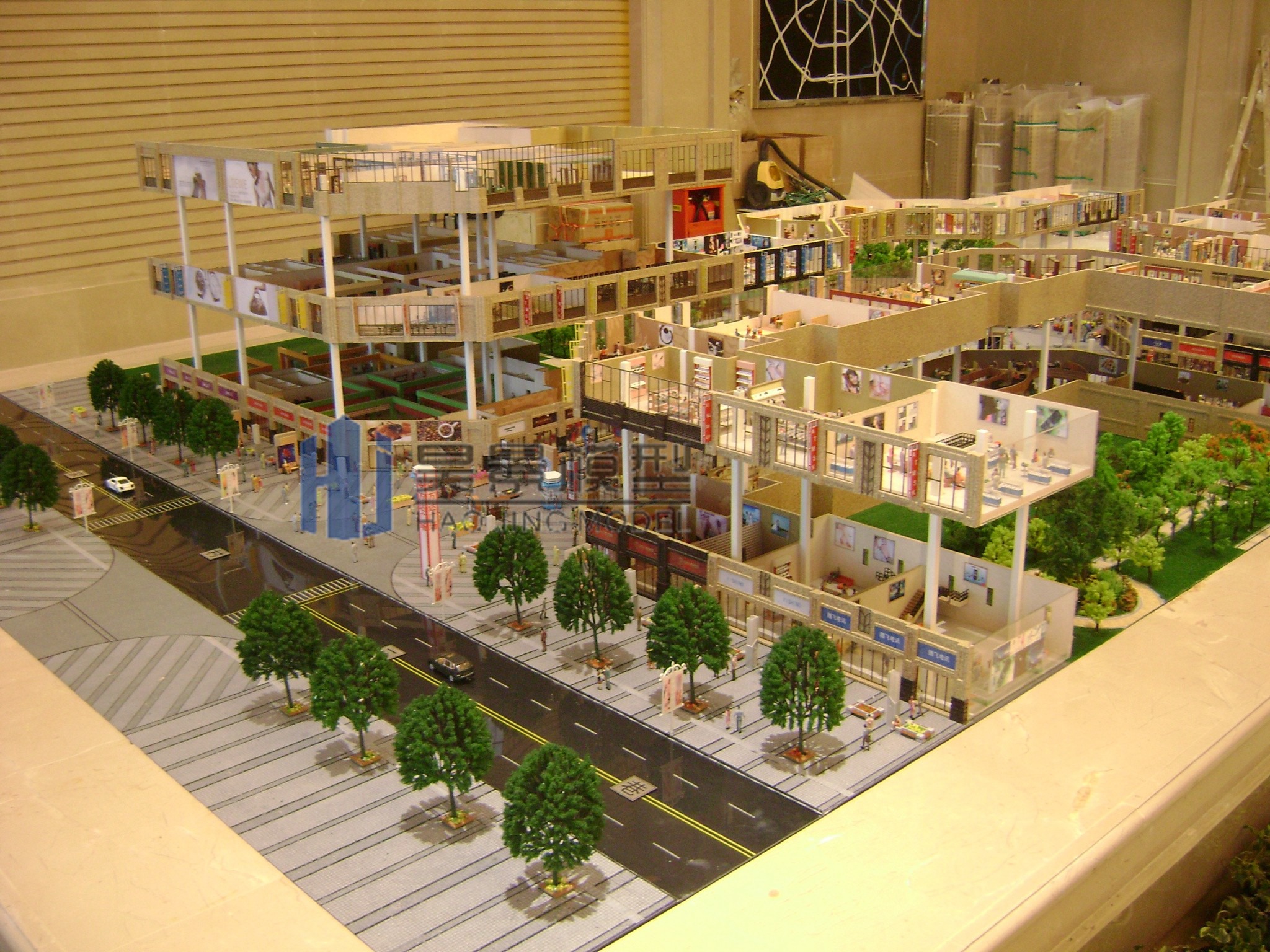 万达商业广场建筑模型