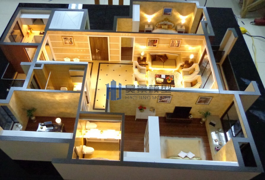 海明湾小区楼房模型