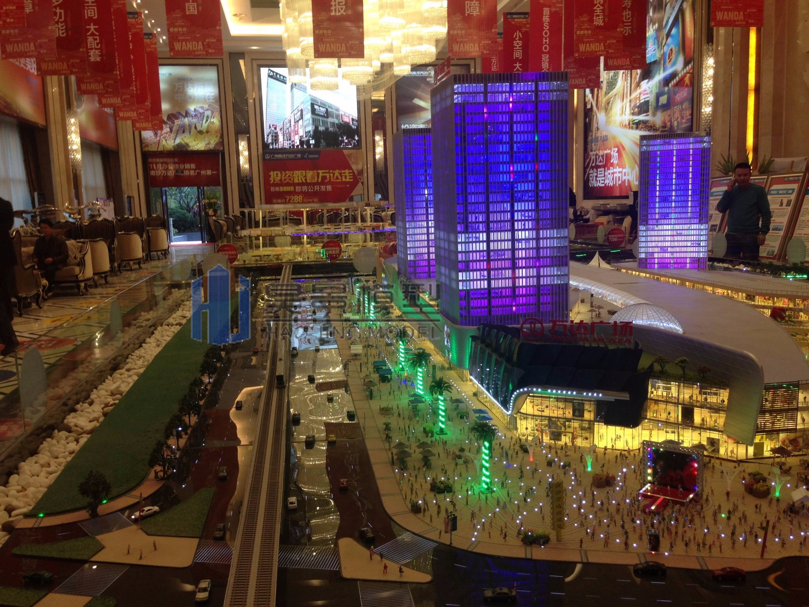 万达广场大型商场模型
