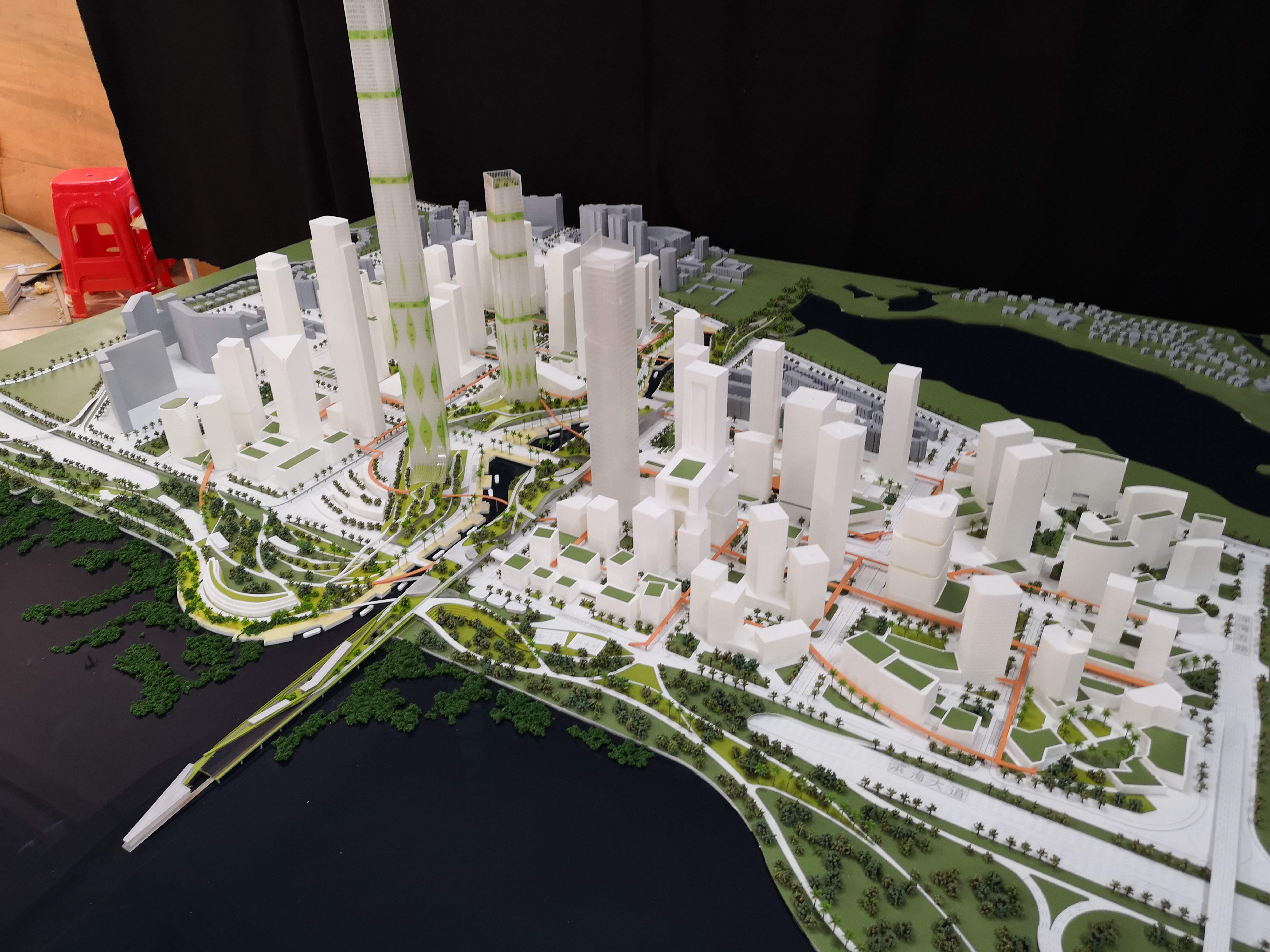 塔科玛法兰齐曼城市设计前海项目模型7
